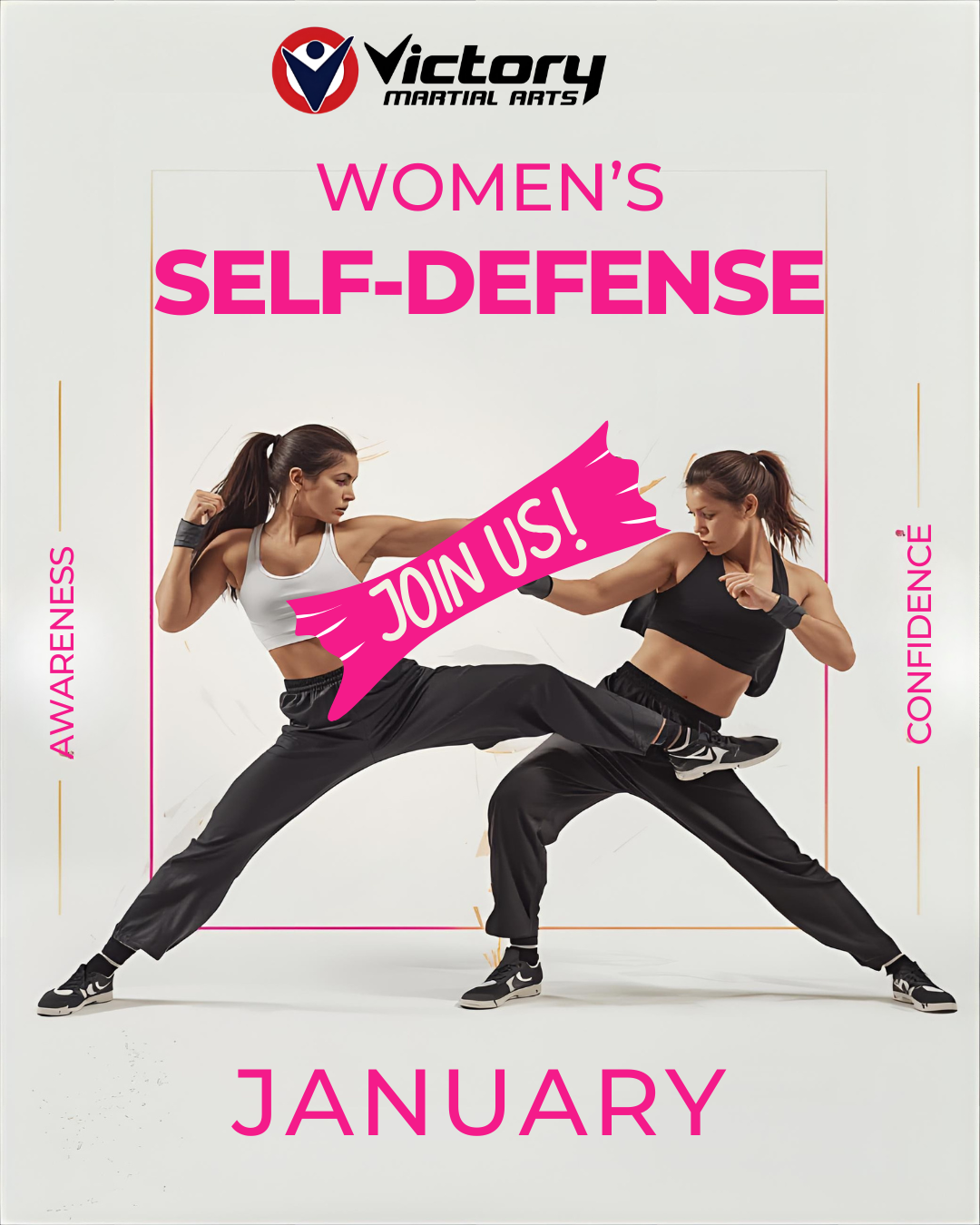 Athletic Women Showcasing Strength